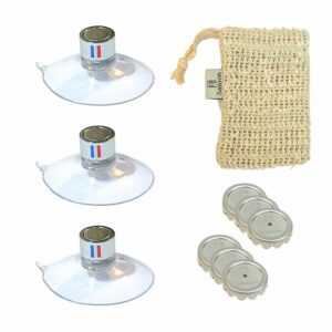 Porte savon x3 Bundle complet Argenté avec drapeau